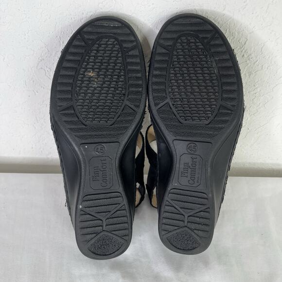 Finn Comfort Made in Germany Black Leather Sandals Size UK4.5 D/US 7, boho, chic - Picture 6 of 6